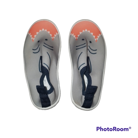 Baby/ Toddler Shark Swim Shoes, Size 7 & 8 - Picture 2 of 4